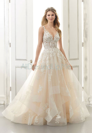 Morilee - Audrey - 2176 - 2176W - Cheron's Bridal, Wedding Gown - Morilee Line - - Wedding Gowns Dresses Chattanooga Hixson Shops Boutiques Tennessee TN Georgia GA MSRP Lowest Prices Sale Discount