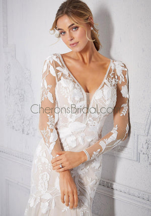 Morilee - 2381 - Cherie - Cheron's Bridal, Wedding Gown - Morilee Line - - Wedding Gowns Dresses Chattanooga Hixson Shops Boutiques Tennessee TN Georgia GA MSRP Lowest Prices Sale Discount