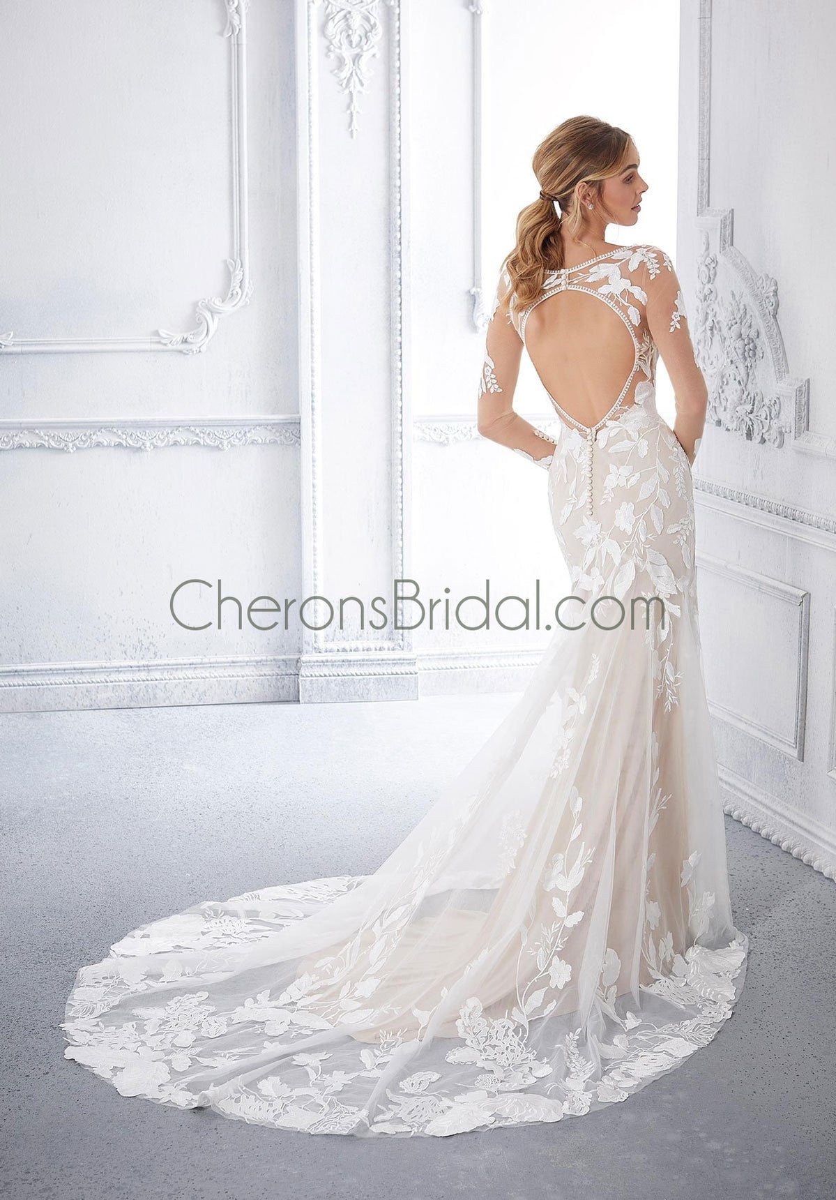 Morilee - 2381 - Cherie - Cheron's Bridal, Wedding Gown - Morilee Line - - Wedding Gowns Dresses Chattanooga Hixson Shops Boutiques Tennessee TN Georgia GA MSRP Lowest Prices Sale Discount