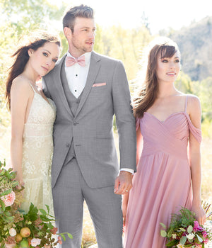 Diamond - 262 - Ultra Slim Heather Grey Clayton - All Dressed Up, Suit Rental