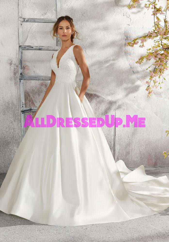 Last Dress In Store; Size: 24, Color: Ivory | Blu - Laurie - 5684 - Cheron's Bridal & All Dressed Up Prom - 24 - Wedding Gowns Dresses Chattanooga Hixson Shops Boutiques Tennessee TN Georgia GA MSRP Lowest Prices Sale Discount