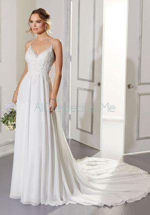 Blu - Ailani - 5873 - Cheron's Bridal, Wedding Gown - Morilee Blu - - Wedding Gowns Dresses Chattanooga Hixson Shops Boutiques Tennessee TN Georgia GA MSRP Lowest Prices Sale Discount