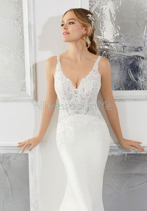 Blu - Amber - 5874 - Cheron's Bridal, Wedding Gown - Morilee Blu - - Wedding Gowns Dresses Chattanooga Hixson Shops Boutiques Tennessee TN Georgia GA MSRP Lowest Prices Sale Discount