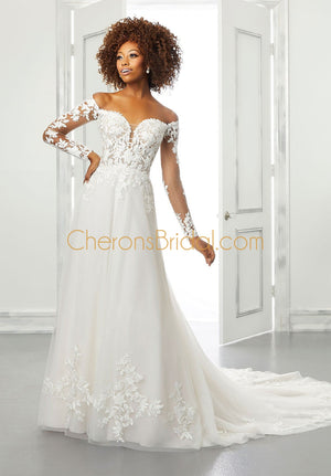 Blu - 5902 - Brienne - Cheron's Bridal, Wedding Gown - Morilee Blu - - Wedding Gowns Dresses Chattanooga Hixson Shops Boutiques Tennessee TN Georgia GA MSRP Lowest Prices Sale Discount