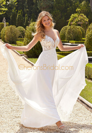 Blu - 5903 - Becca - Cheron's Bridal, Wedding Gown - Morilee Blu - - Wedding Gowns Dresses Chattanooga Hixson Shops Boutiques Tennessee TN Georgia GA MSRP Lowest Prices Sale Discount