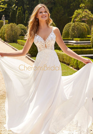 Blu - 5903 - Becca - Cheron's Bridal, Wedding Gown - Morilee Blu - - Wedding Gowns Dresses Chattanooga Hixson Shops Boutiques Tennessee TN Georgia GA MSRP Lowest Prices Sale Discount