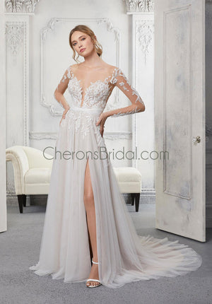 Blu - 5912 - Colleen - Cheron's Bridal, Wedding Gown - Morilee Blu - - Wedding Gowns Dresses Chattanooga Hixson Shops Boutiques Tennessee TN Georgia GA MSRP Lowest Prices Sale Discount