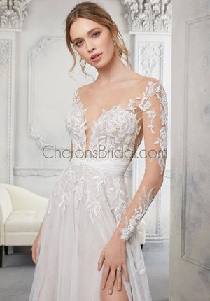 Blu - 5912 - Colleen - Cheron's Bridal, Wedding Gown - Morilee Blu - - Wedding Gowns Dresses Chattanooga Hixson Shops Boutiques Tennessee TN Georgia GA MSRP Lowest Prices Sale Discount