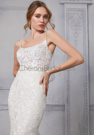 Blu - 5914 - Claudine - Cheron's Bridal, Wedding Gown - Morilee Blu - - Wedding Gowns Dresses Chattanooga Hixson Shops Boutiques Tennessee TN Georgia GA MSRP Lowest Prices Sale Discount