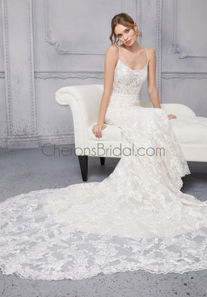 Blu - 5914 - Claudine - Cheron's Bridal, Wedding Gown - Morilee Blu - - Wedding Gowns Dresses Chattanooga Hixson Shops Boutiques Tennessee TN Georgia GA MSRP Lowest Prices Sale Discount