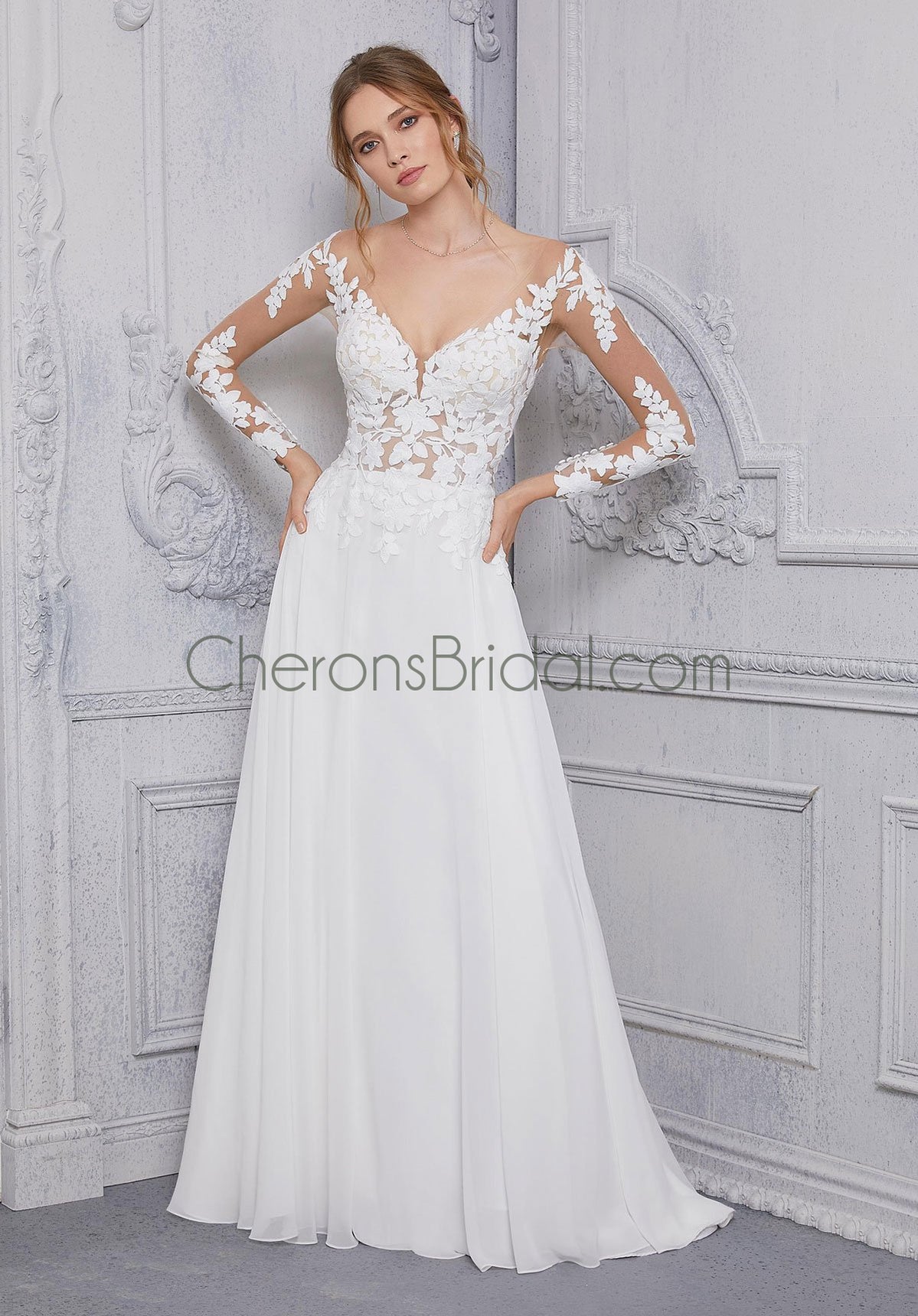 Blu - 5921 - Coraline - Cheron's Bridal, Wedding Gown - Morilee Blu - - Wedding Gowns Dresses Chattanooga Hixson Shops Boutiques Tennessee TN Georgia GA MSRP Lowest Prices Sale Discount