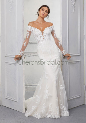 Blu - 5924 - Cindy - Cheron's Bridal, Wedding Gown - Morilee Blu - - Wedding Gowns Dresses Chattanooga Hixson Shops Boutiques Tennessee TN Georgia GA MSRP Lowest Prices Sale Discount