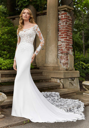 Blu - 5949 - Deanna - Cheron's Bridal, Wedding Gown - Morilee Blu - - Wedding Gowns Dresses Chattanooga Hixson Shops Boutiques Tennessee TN Georgia GA MSRP Lowest Prices Sale Discount