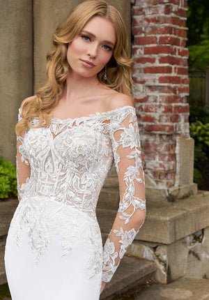 Blu - 5949 - Deanna - Cheron's Bridal, Wedding Gown - Morilee Blu - - Wedding Gowns Dresses Chattanooga Hixson Shops Boutiques Tennessee TN Georgia GA MSRP Lowest Prices Sale Discount